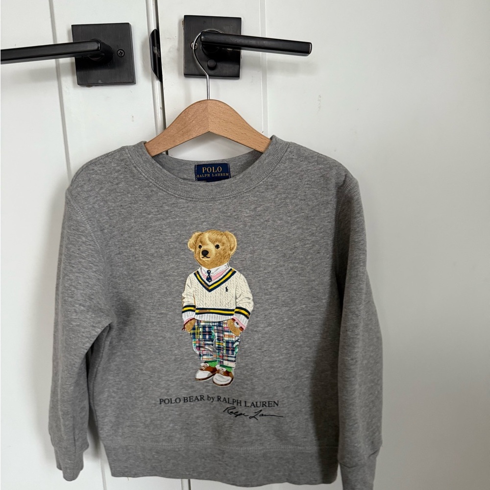 Polo by Ralph Lauren Gray Sweater with Polo Bear